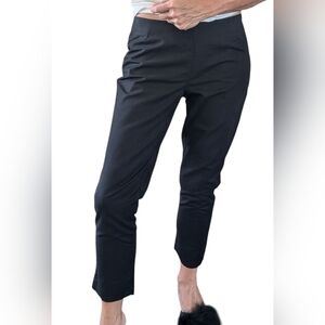 Lafayette 148 New York Stanton Techno Cotton Minimalist Cropped Pants Size 4